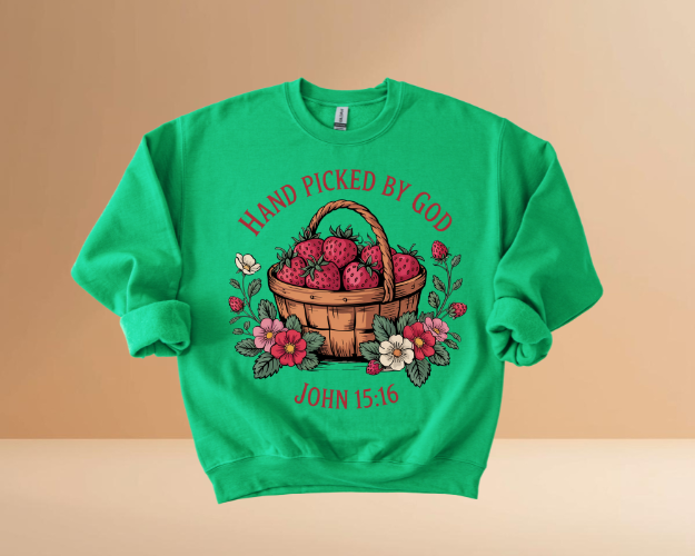 HAND PICKED BY GOD SWEATSHIRTS