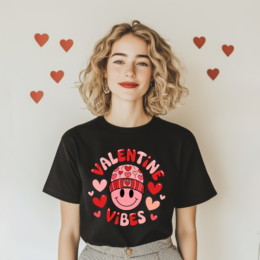 VALENTINES DAY VIBES DESIGN TSHIRTS