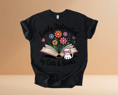 Books & Cats Tshirts