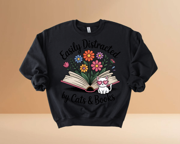 Books & Cats Sweatshirts
