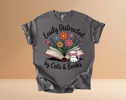 Books & Cats Tshirts