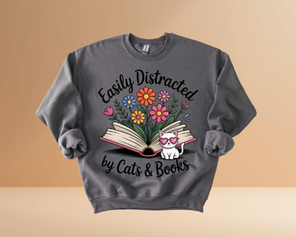 Books & Cats Sweatshirts