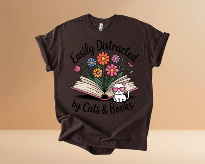 Books & Cats Tshirts