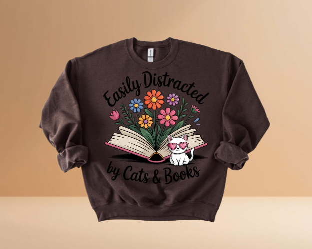 Books & Cats Sweatshirts