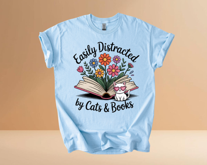 Books & Cats Tshirts