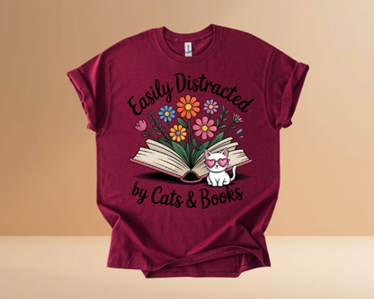 Books & Cats Tshirts