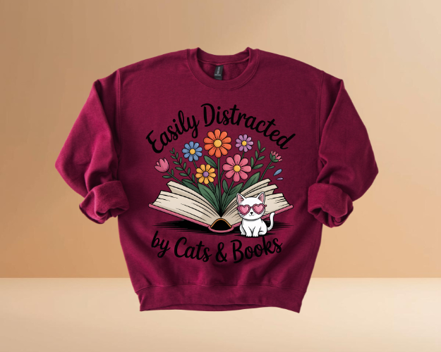 Books & Cats Sweatshirts
