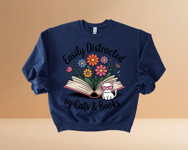 Books & Cats Sweatshirts