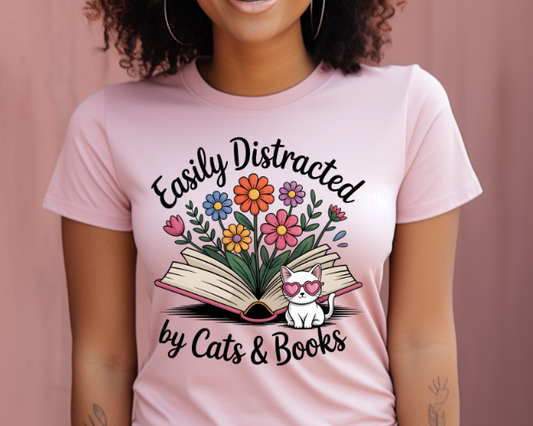 Books & Cats Tshirts