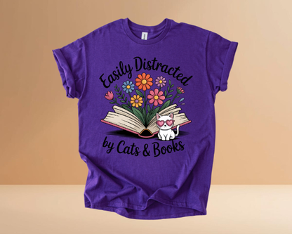 Books & Cats Tshirts