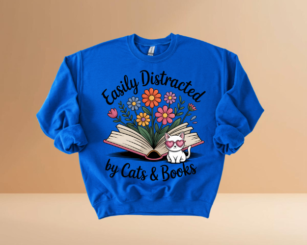 Books & Cats Sweatshirts