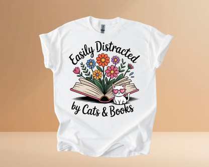 Books & Cats Tshirts