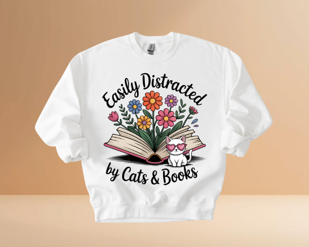 Books & Cats Sweatshirts