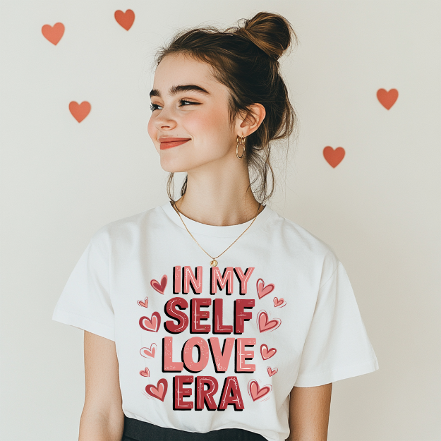VALENTINES DAY SELF LOVE DESIGN TSHIIRTS