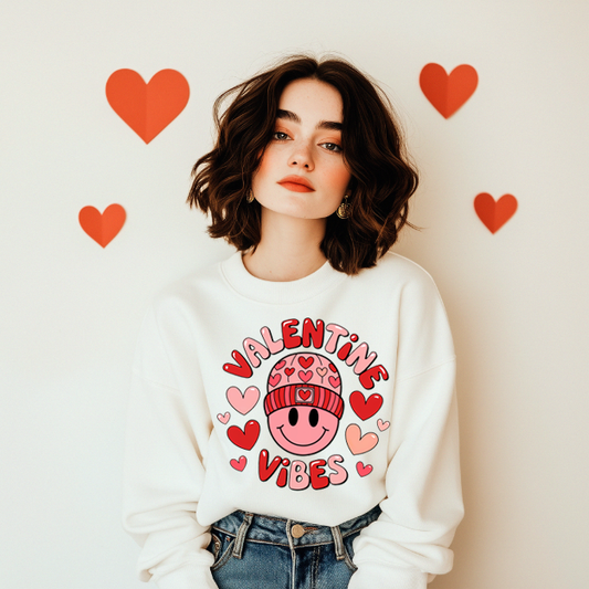 VALENTINES DAY VIBES DESIGN SWEATSHIRTS