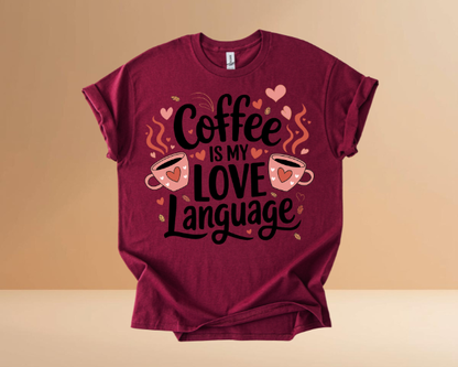 VALENTINES DAY MY LOVE LANGUAGE DESIGN TSHIRT