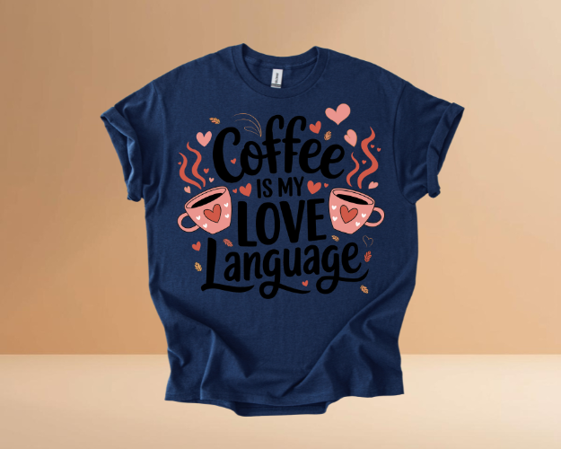 VALENTINES DAY MY LOVE LANGUAGE DESIGN TSHIRT