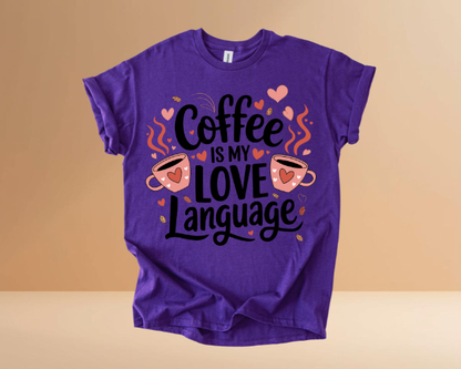 VALENTINES DAY MY LOVE LANGUAGE DESIGN TSHIRT