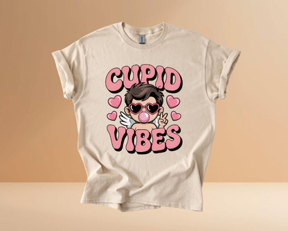 VALENTINES CUPID VIBES TSHIRTS