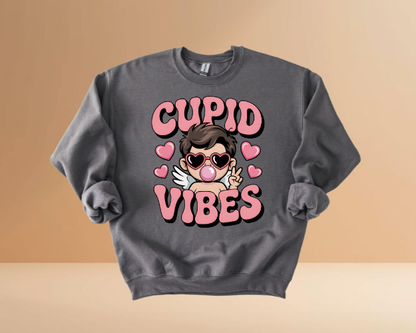 VALENTINES DAY CUPID VIBES SWEATSHIRTS