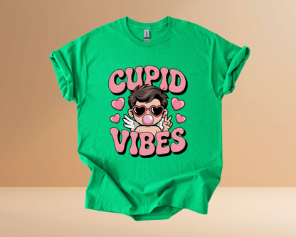 VALENTINES CUPID VIBES TSHIRTS