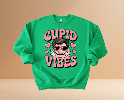 VALENTINES DAY CUPID VIBES SWEATSHIRTS