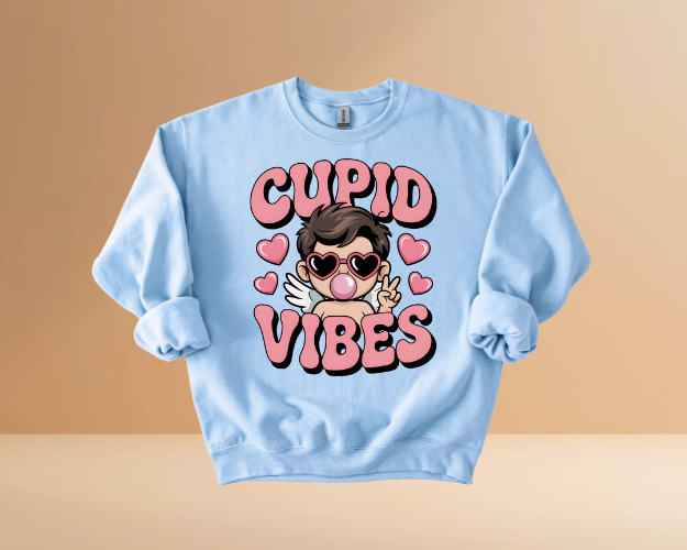 VALENTINES DAY CUPID VIBES SWEATSHIRTS