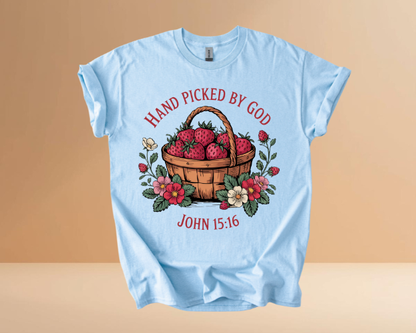 HAND PICKED BY GOD TSHIRTS