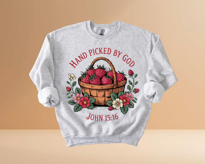HAND PICKED BY GOD SWEATSHIRTS
