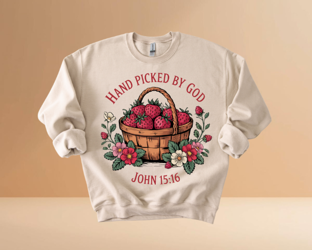 HAND PICKED BY GOD SWEATSHIRTS