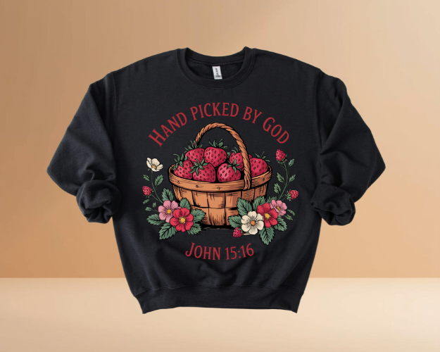 HAND PICKED BY GOD SWEATSHIRTS