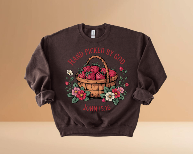 HAND PICKED BY GOD SWEATSHIRTS