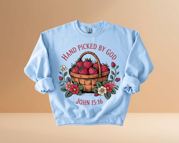 HAND PICKED BY GOD SWEATSHIRTS