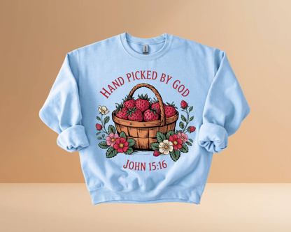 HAND PICKED BY GOD SWEATSHIRTS