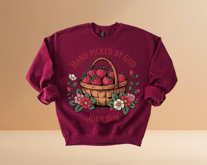 HAND PICKED BY GOD SWEATSHIRTS