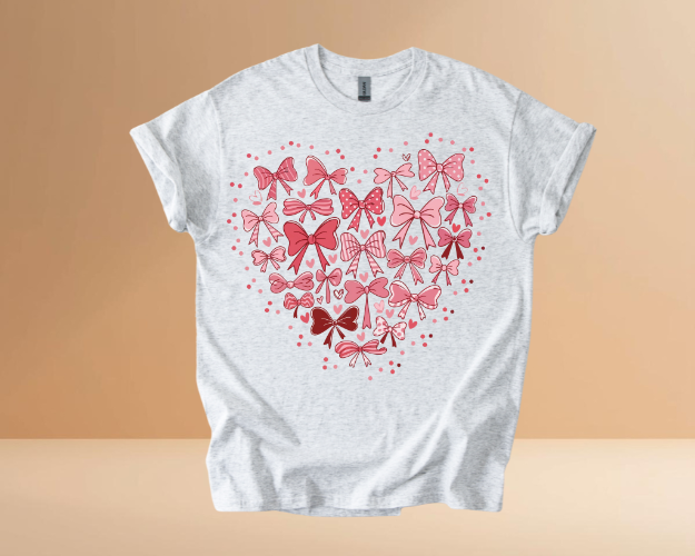 VALENTINES DAY HEARTS DESIGN TSHIRTS
