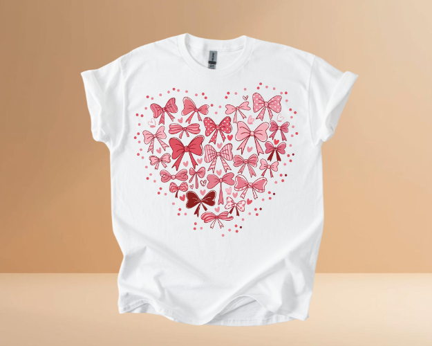 VALENTINES DAY HEARTS DESIGN TSHIRTS