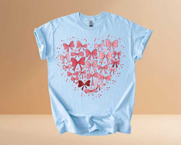 VALENTINES DAY HEARTS DESIGN TSHIRTS