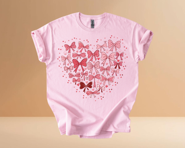 VALENTINES DAY HEARTS DESIGN TSHIRTS