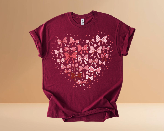 VALENTINES DAY HEARTS DESIGN TSHIRTS
