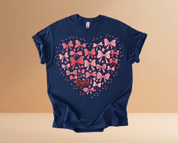 VALENTINES DAY HEARTS DESIGN TSHIRTS