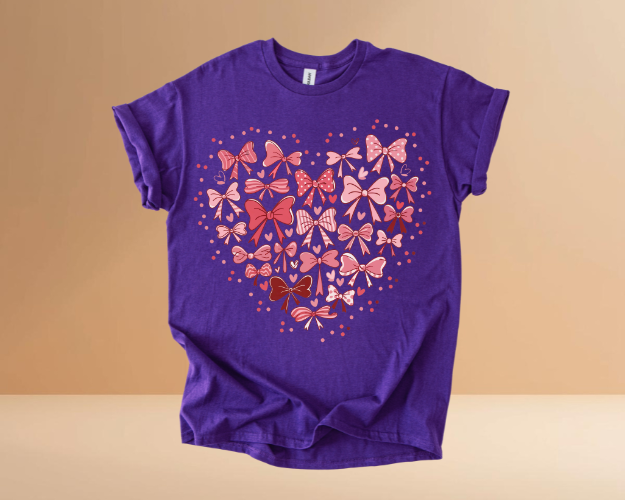 VALENTINES DAY HEARTS DESIGN TSHIRTS