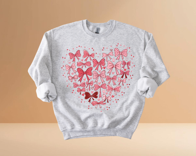 VALENTINE'S DAY HEARTS DESIGN SWEATSHIRTS