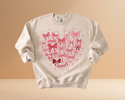 VALENTINE'S DAY HEARTS DESIGN SWEATSHIRTS