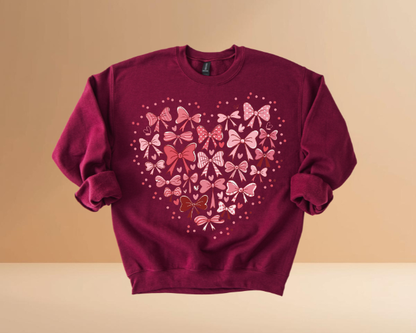 VALENTINE'S DAY HEARTS DESIGN SWEATSHIRTS