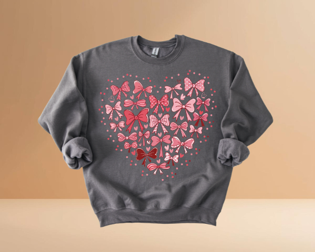 VALENTINE'S DAY HEARTS DESIGN SWEATSHIRTS