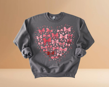 VALENTINE'S DAY HEARTS DESIGN SWEATSHIRTS