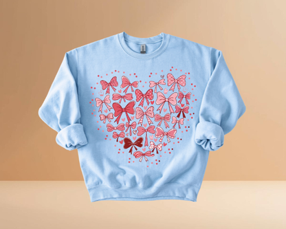 VALENTINE'S DAY HEARTS DESIGN SWEATSHIRTS