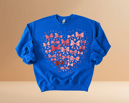 VALENTINE'S DAY HEARTS DESIGN SWEATSHIRTS