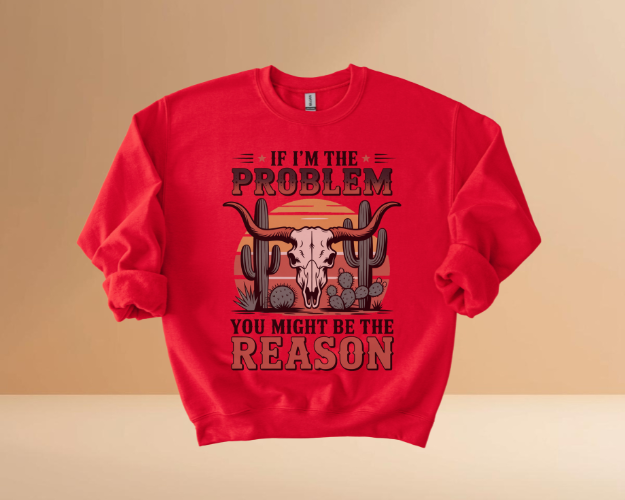 IF I'M THE PROBLEM YOURE THE REASON SWEATSHIRTS